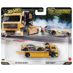 HOT WHEELS TEAM TRANSPORTER 2020 TOYOTA GR SUPRA ON FLEET STREET